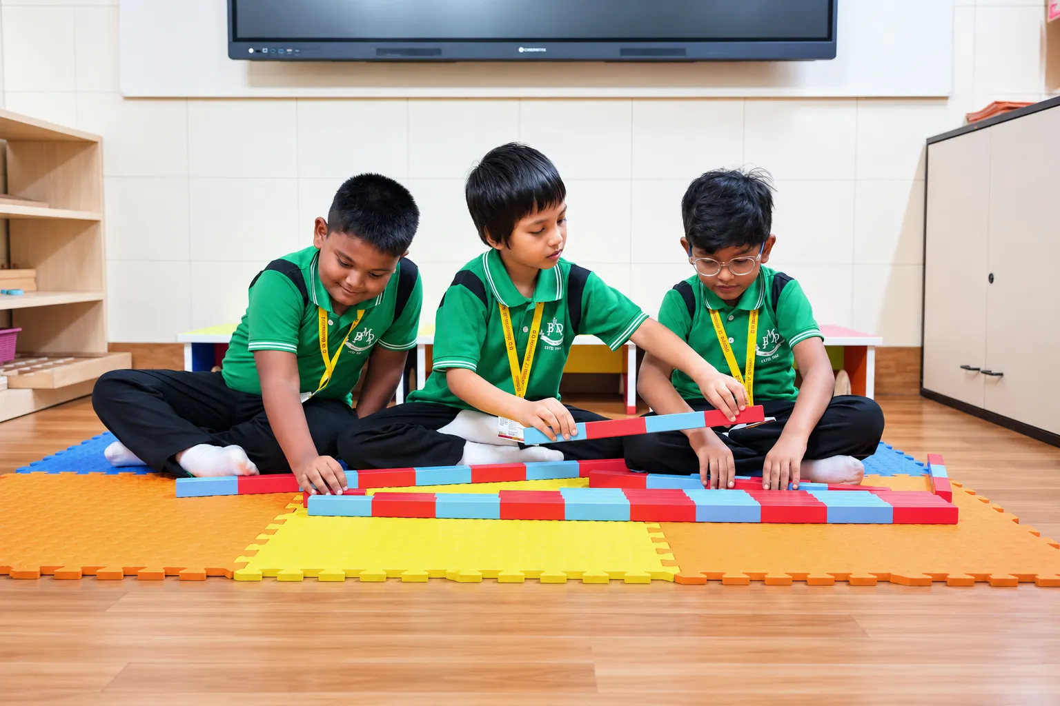 Students learning together