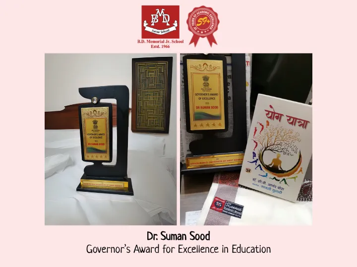 Governor’s Award for Excellence to Dr. Suman Sood