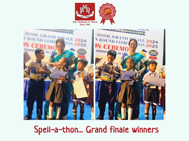 Spell-a-thon …Grand finale winners