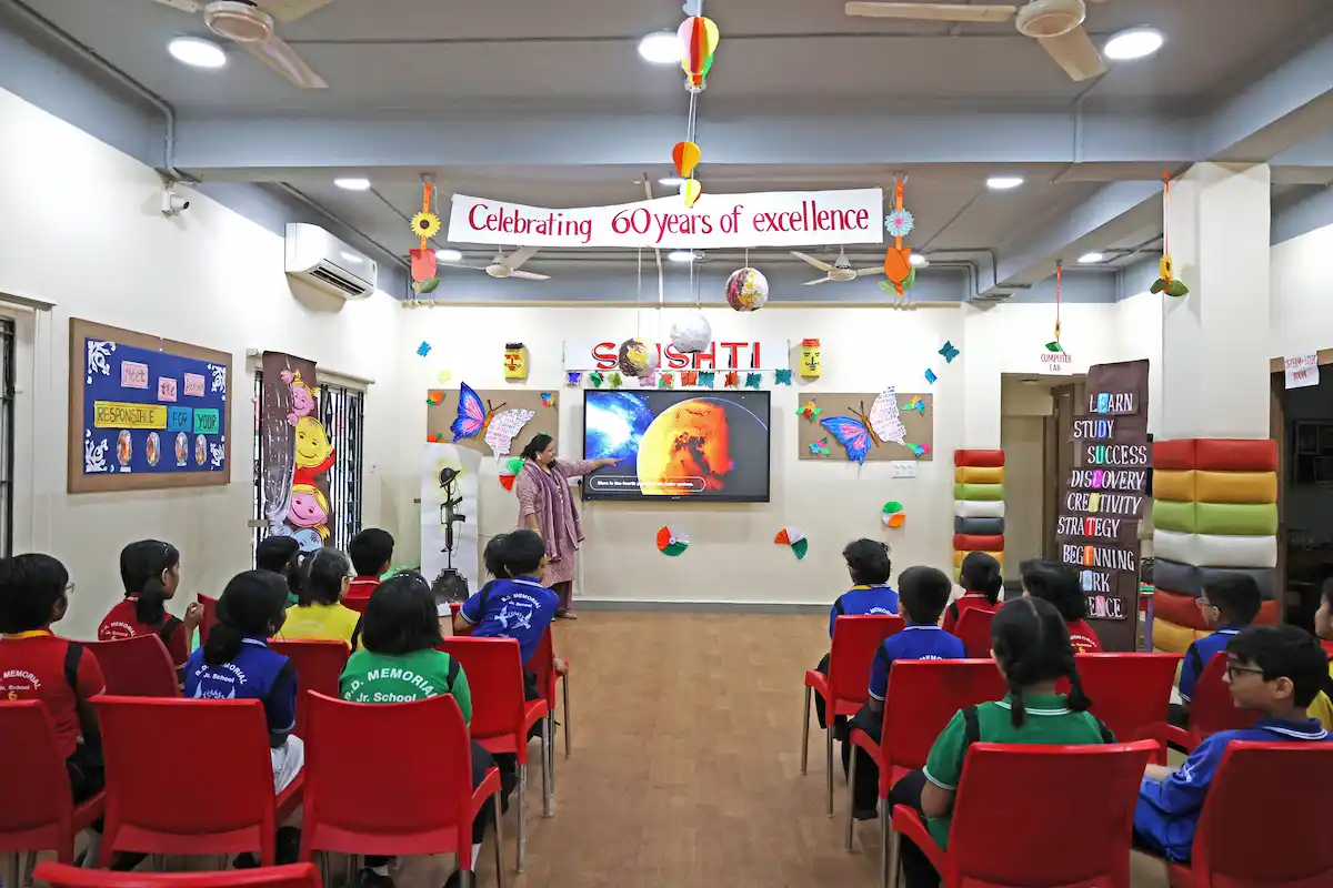 Colourful classroom at Garia Primary slide 1