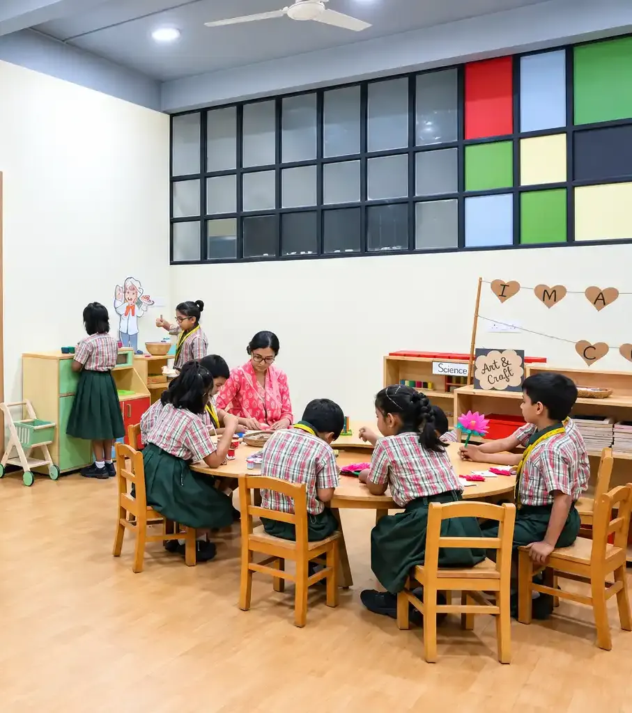 Young learners participating in school events and developmental programs