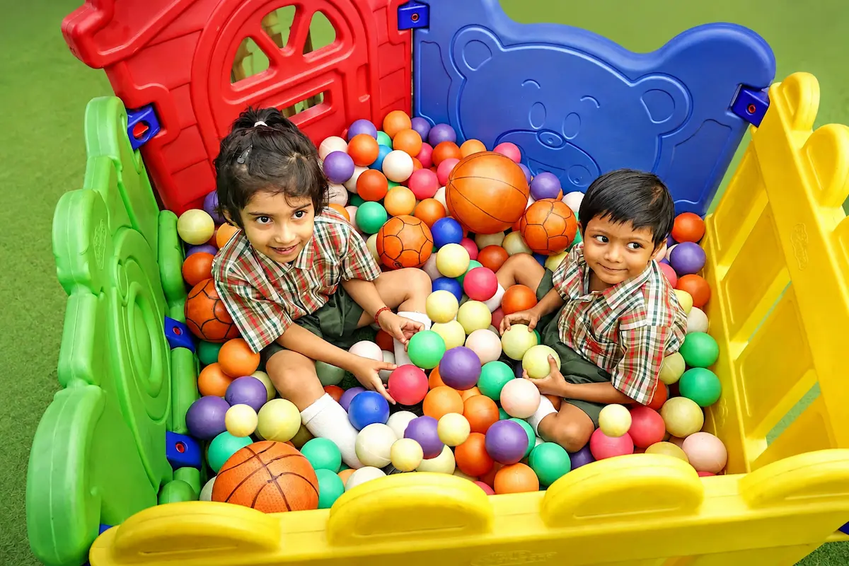 B.D. Memorial students engaging in learning facilities